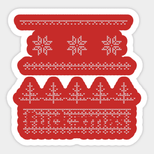 ugly f* xmas Sticker